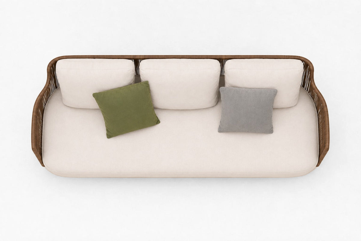 Amalfi Sofa, overhead top view