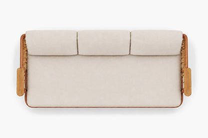 Aria Sofa in Aluminium, overhead top view