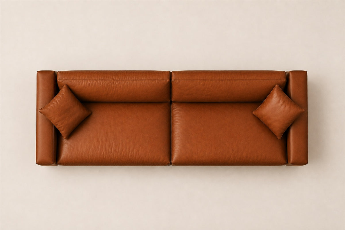 Bella Sofa, overhead top view