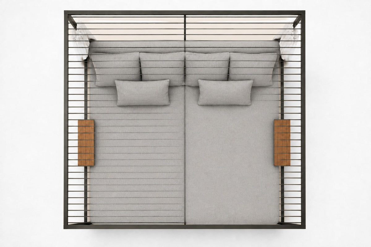 Belvedere Canopy Daybed, overhead top view