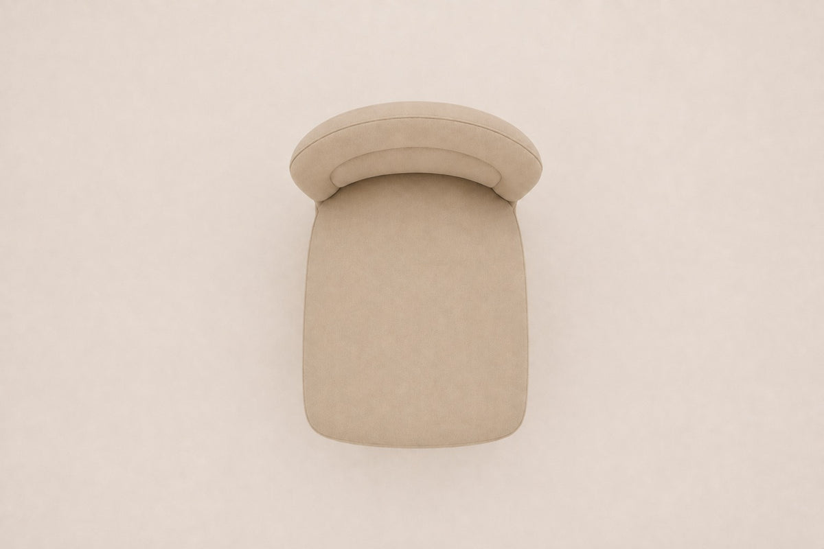 Blair Fabric Dining Side Chair, overhead top view