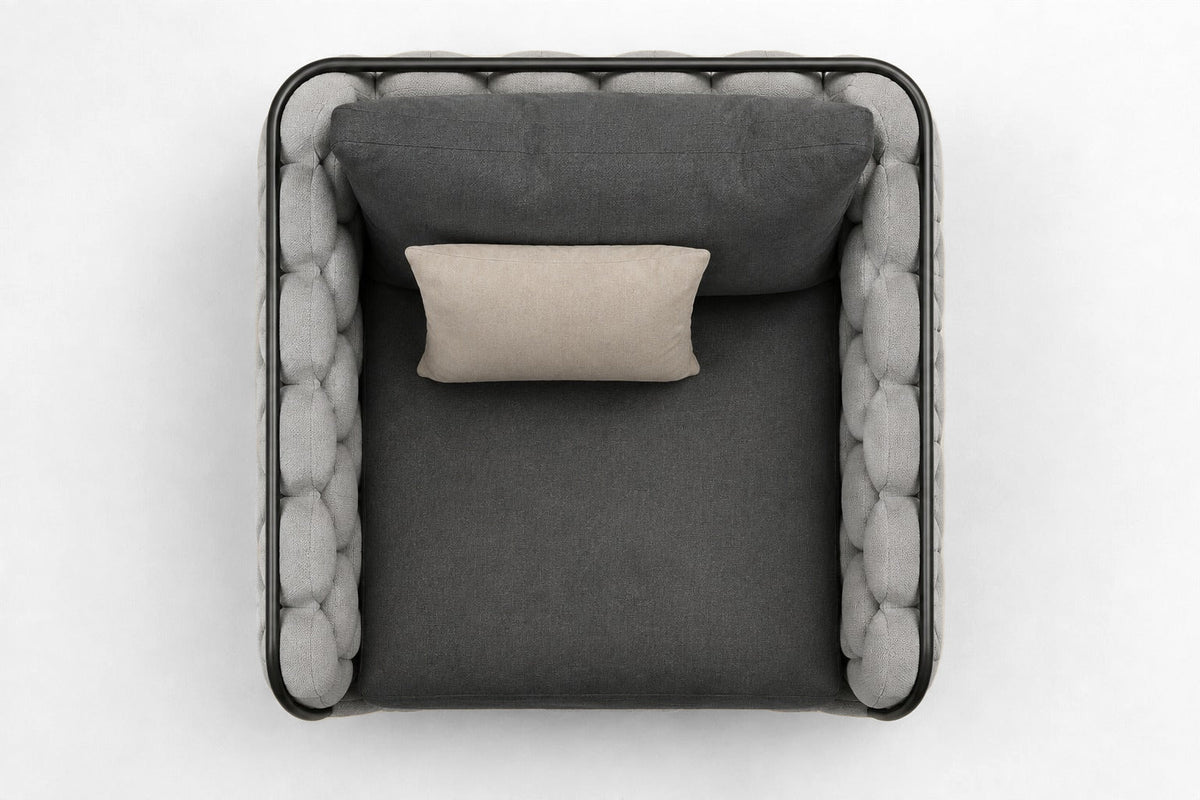 Bodrum Lounge Chair, overhead top view