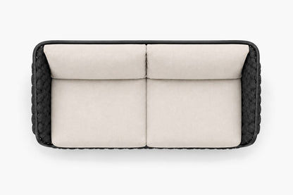 Bodrum Two-Seat Sofa, overhead top view