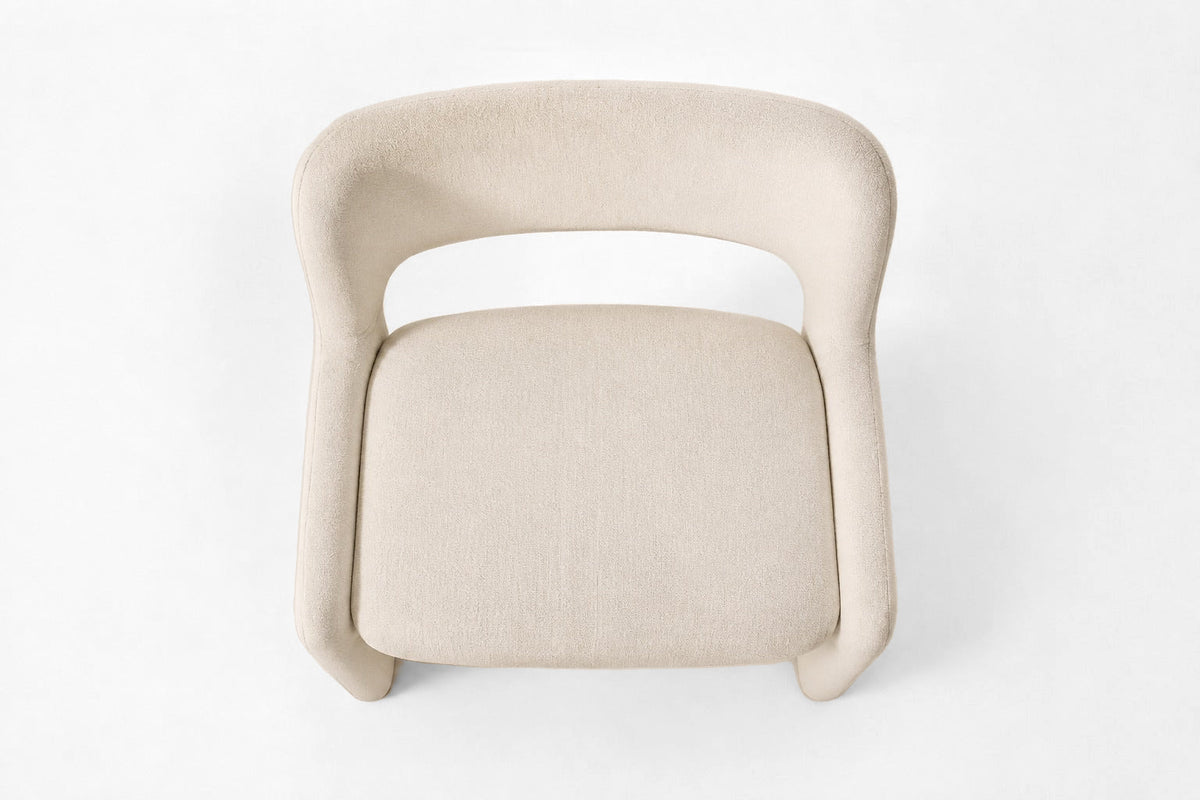 Corta Fabric Dining Side Chair, overhead top view