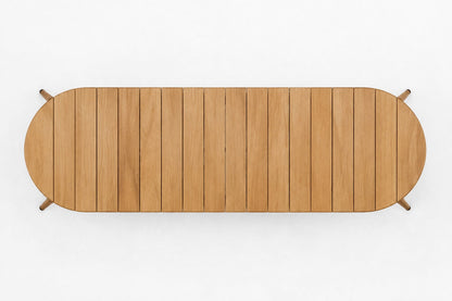 Estoril Dining Table, 280 cm, supplier-matched overhead top view