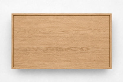 French Contemporary Coffee Table, overhead top view