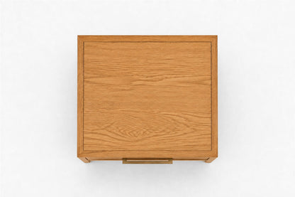 French Contemporary Open Nightstand, overhead top view