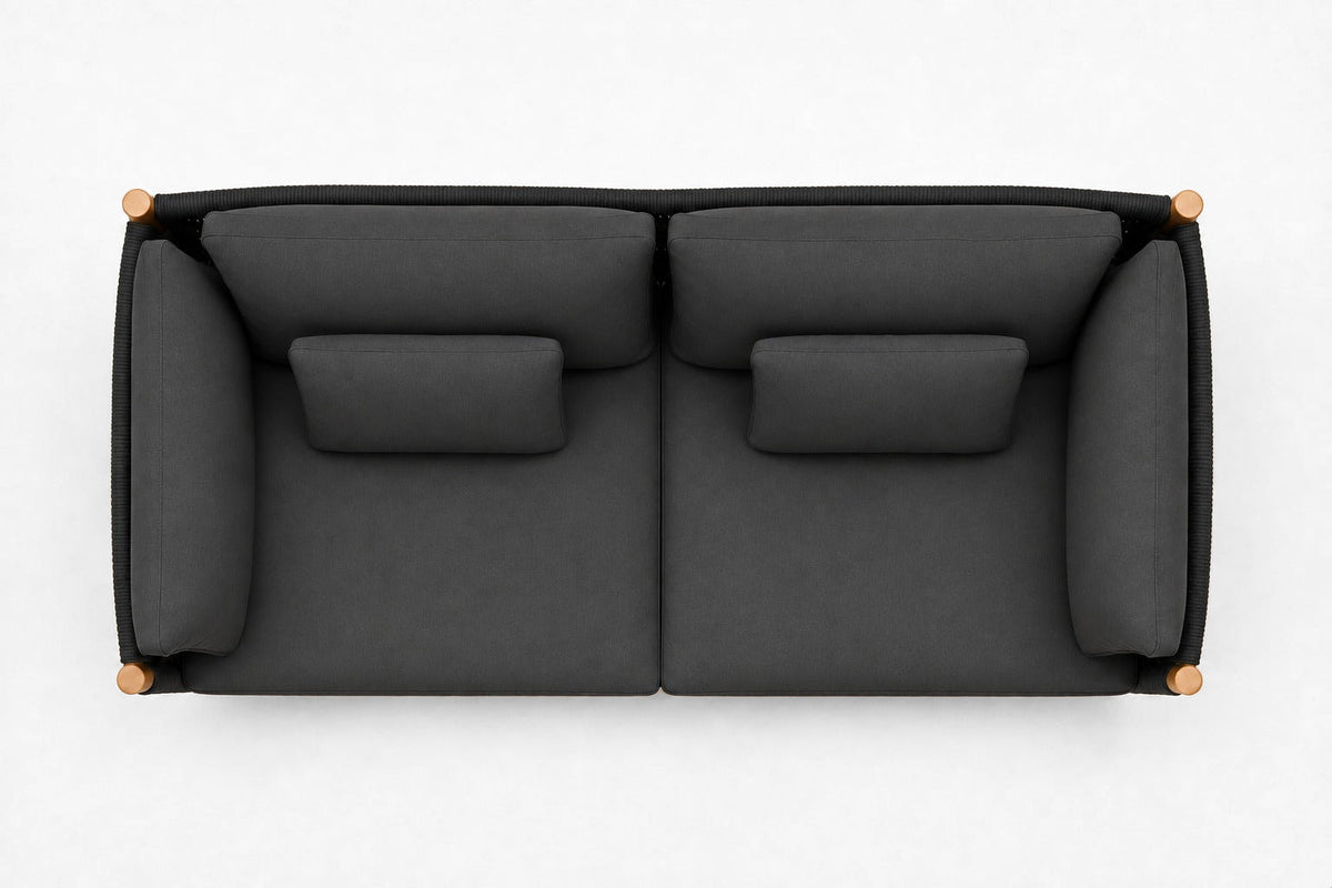 Ithaca Sofa, 185 cm, overhead top view