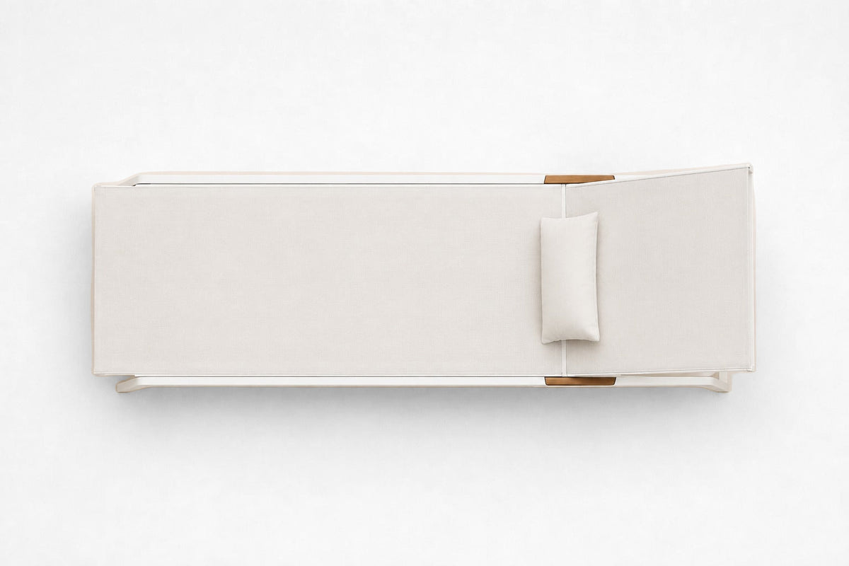 Lido Sun Lounger, overhead top view