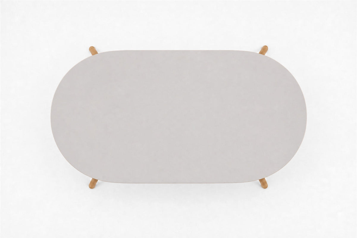 Menorca Coffee Table, overhead top view