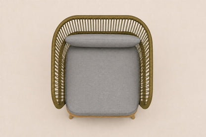 Menorca Lounge Chair, overhead top view