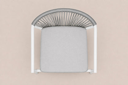 Paros Dining Chair, overhead top view