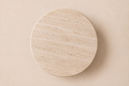 Ponti Round Side Table, overhead top view