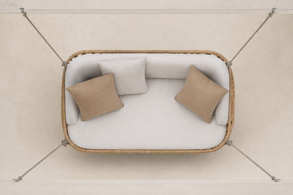 Portico Swing Seat, Double, overhead top view
