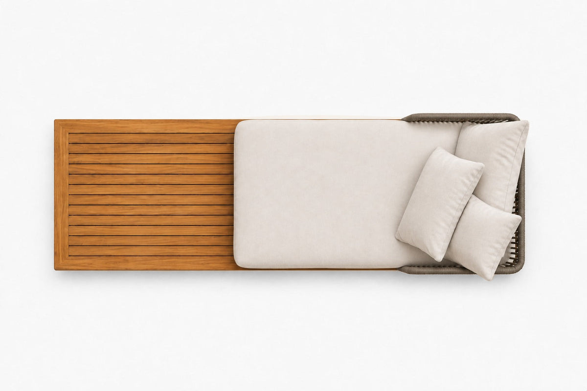 Portofino Daybed, overhead top view