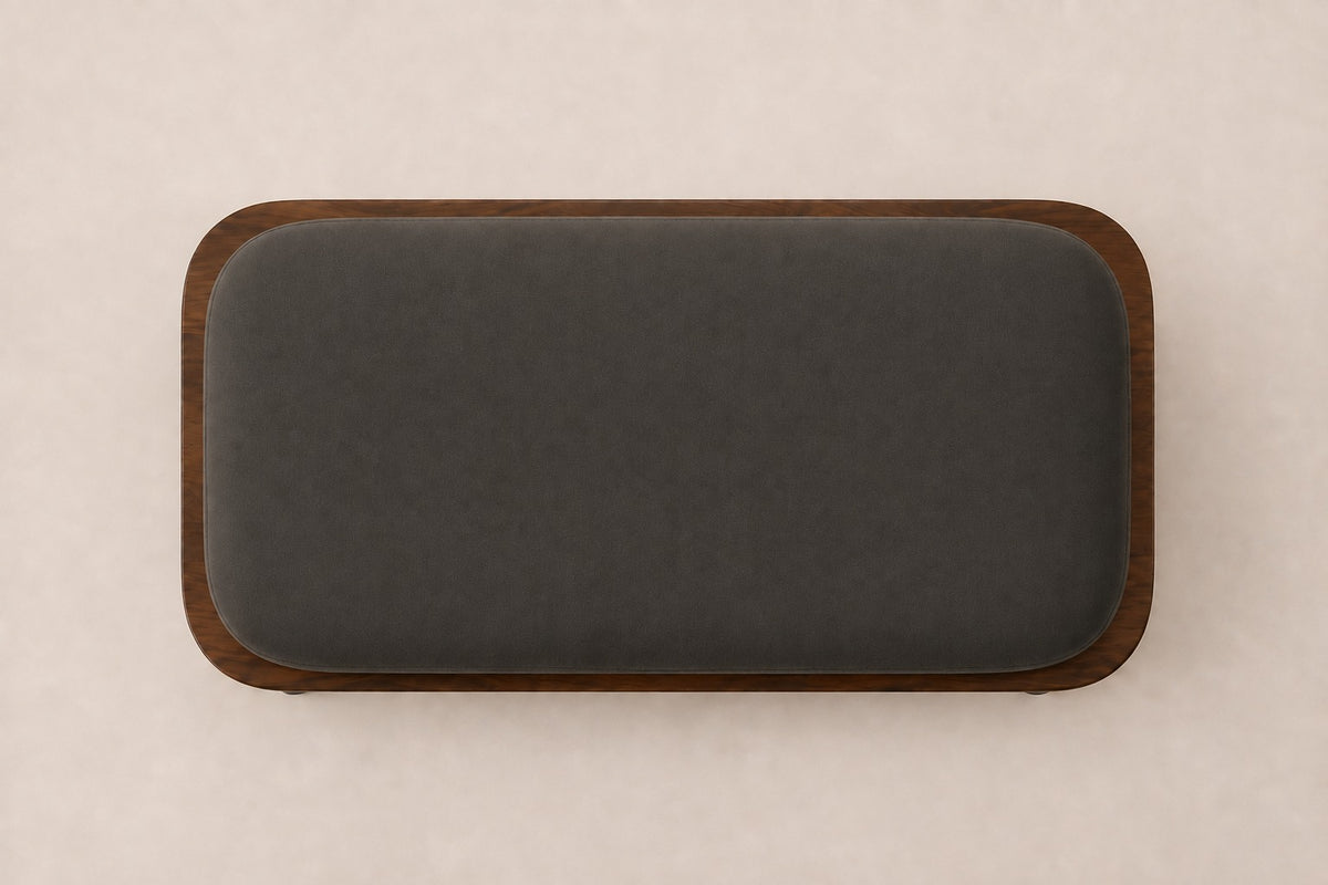 Positano Ottoman, overhead top view