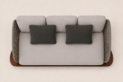 Positano Two-Seat Sofa, overhead top view