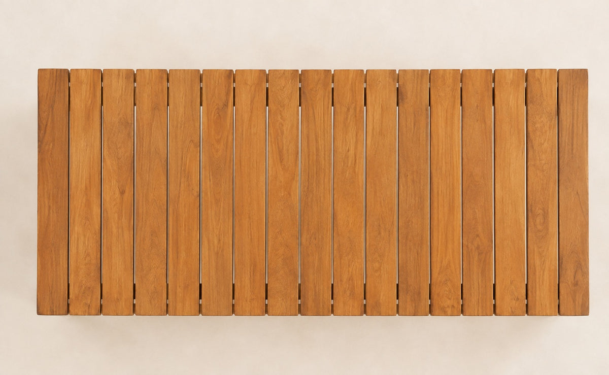 Puglia Coffee Table, overhead top view