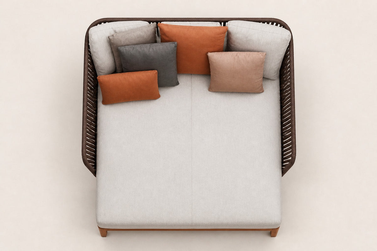 Puglia Daybed, overhead top view