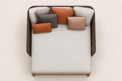 Puglia Daybed, overhead top view