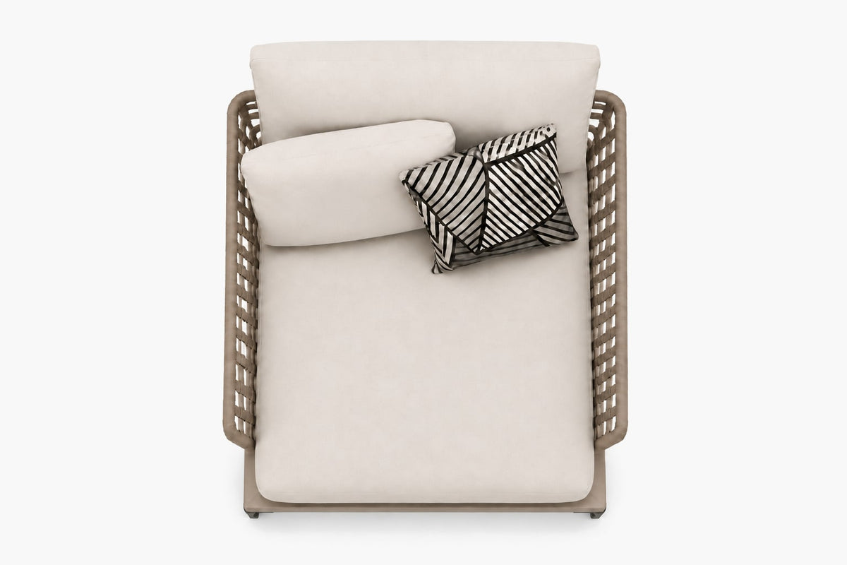 Salina Lounge Chair, overhead top view