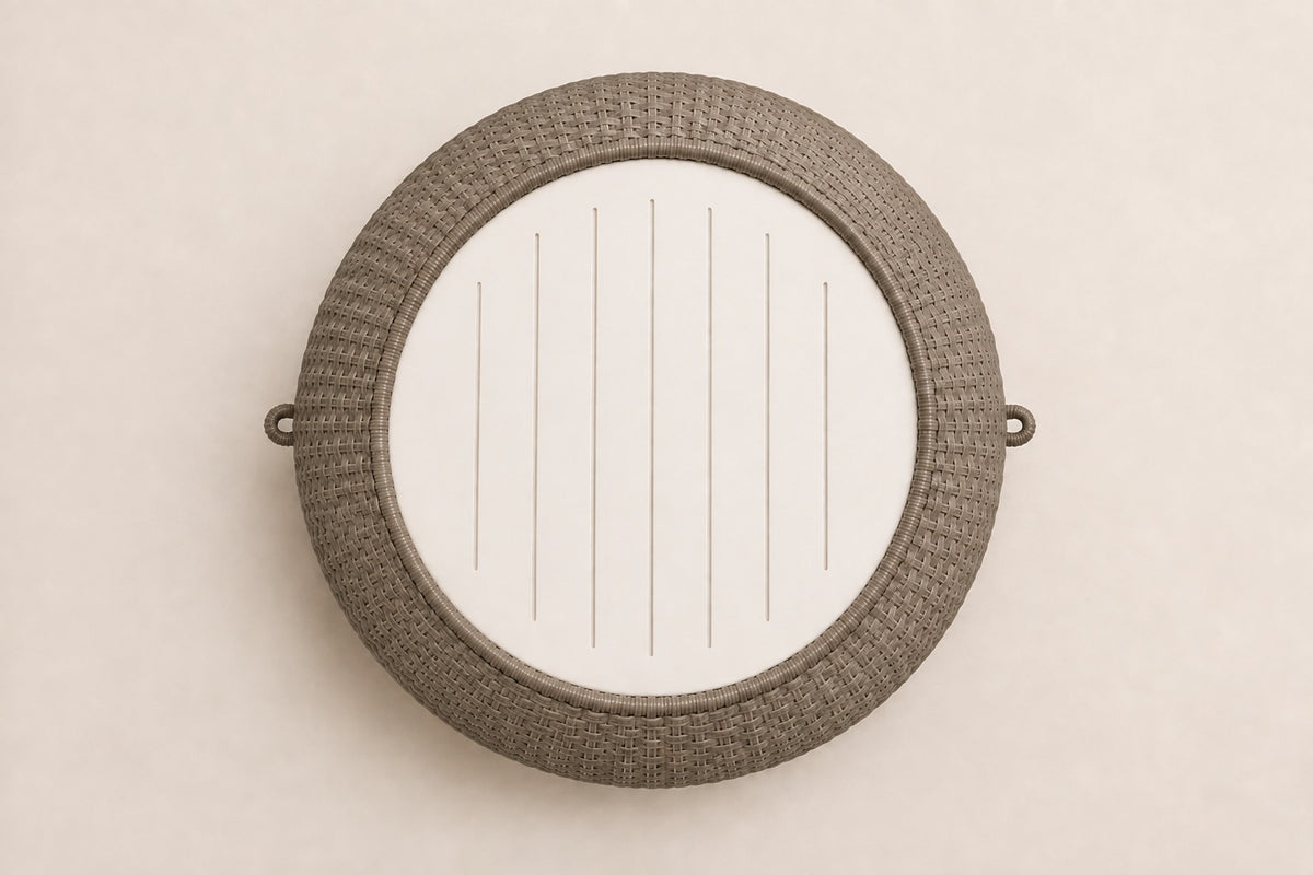 Santorini Coffee Table, Low, overhead top view