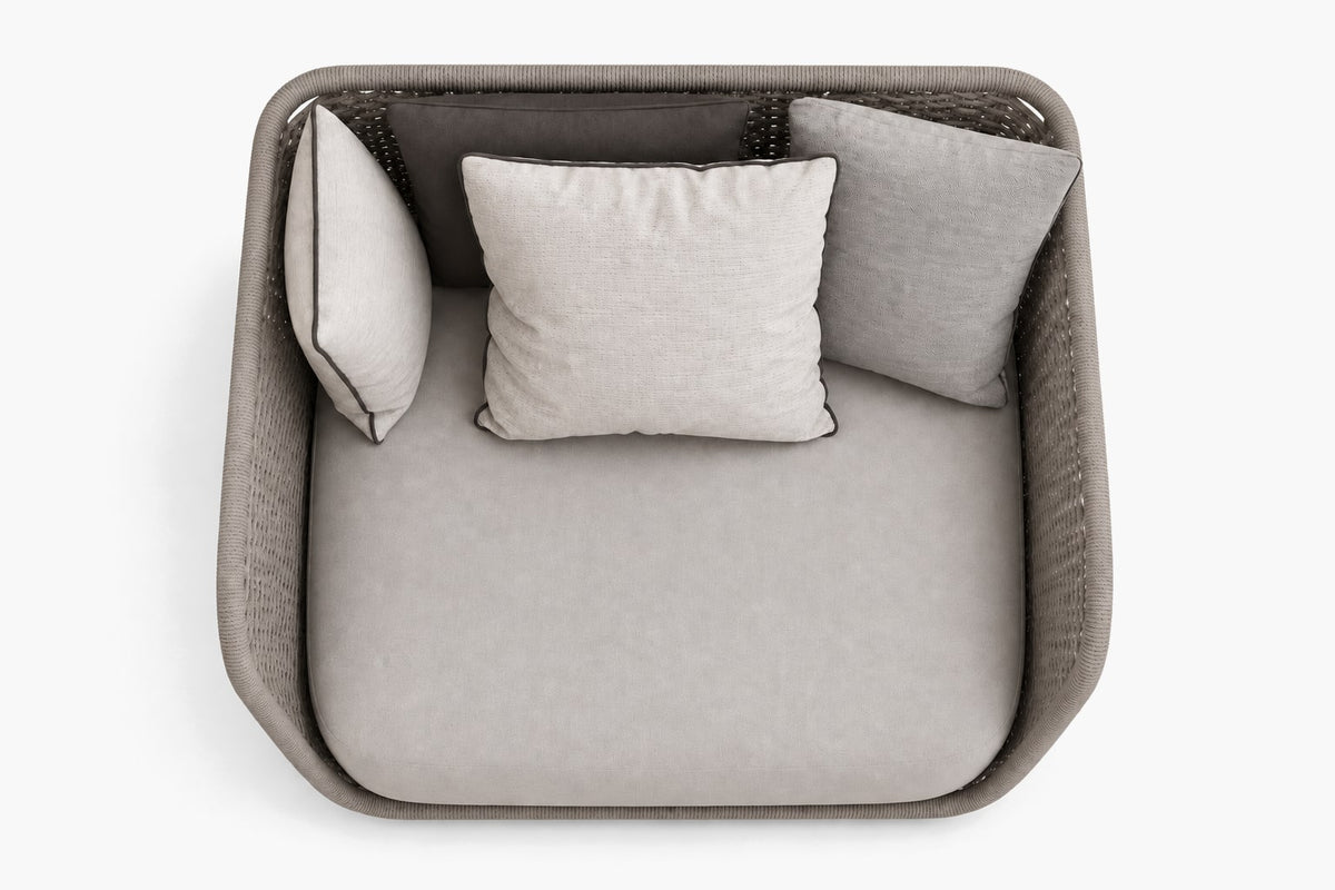 Santorini Lounge Chair, overhead top view