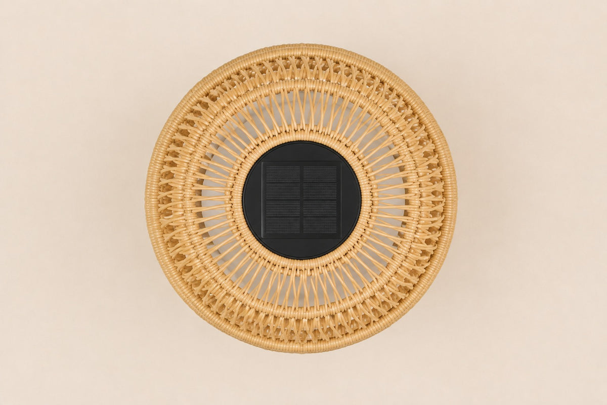 Solano Solar Lantern, Low, overhead top view