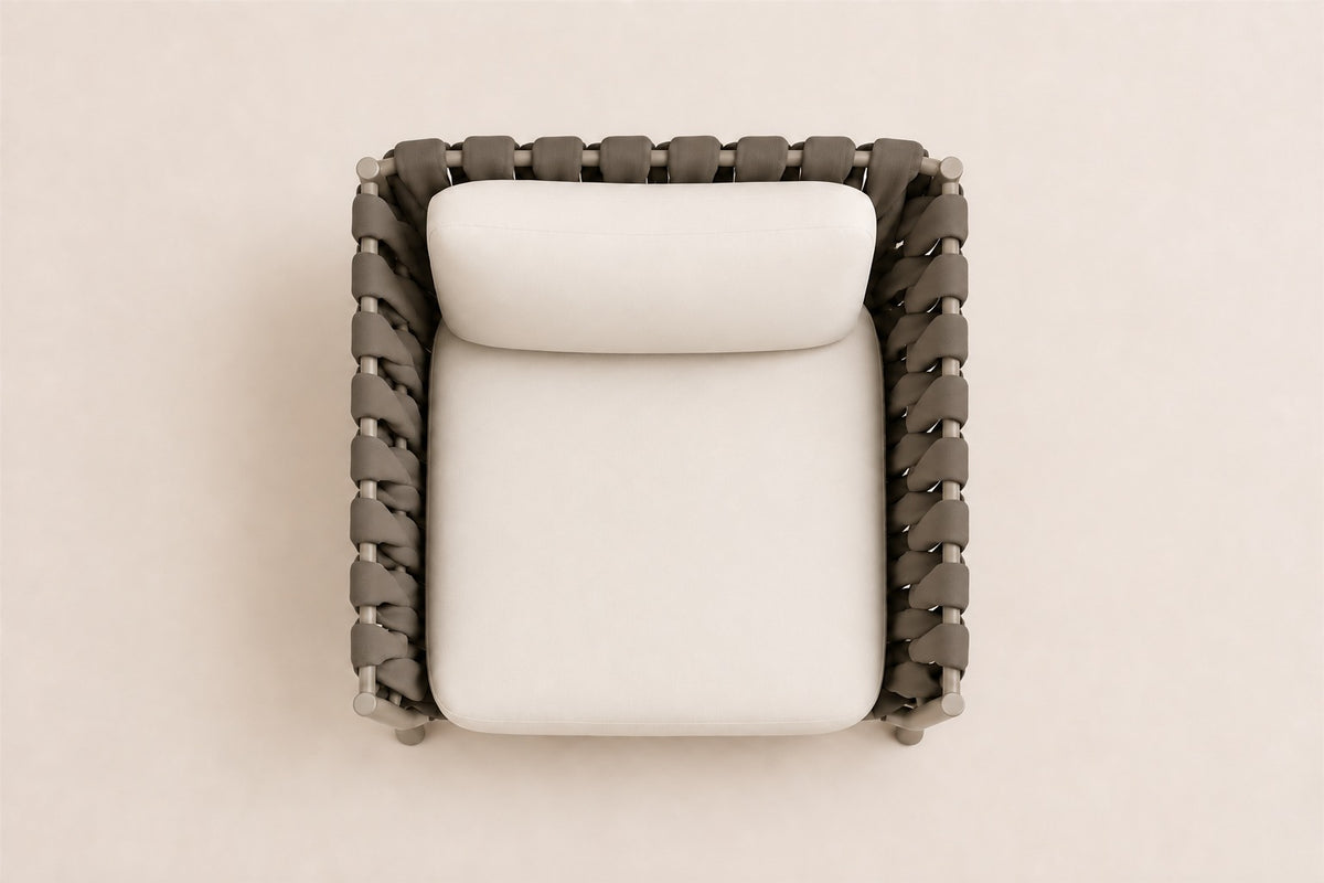 Tavira Lounge Chair, overhead top view