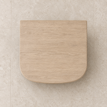 Byron Closed Nightstand, overhead top view
