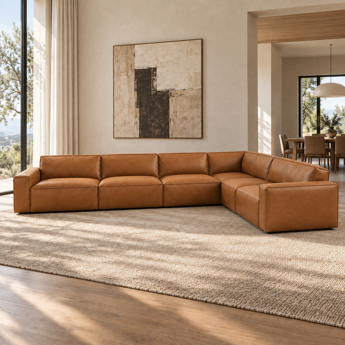 Lifestyle view: Como Modular Right-Arm L-Sectional