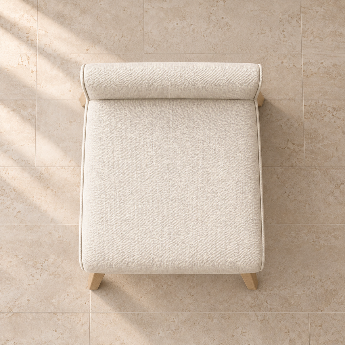 Jakob Fabric Dining Side Chair, overhead top view