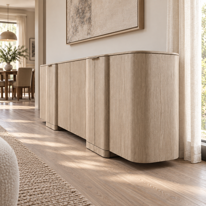 Lifestyle view: Kyoto 4-Door Sideboard, photographed in a quiet interior