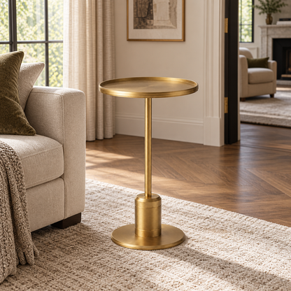 Lifestyle view: Lambeth Side Table, photographed in a quiet interior