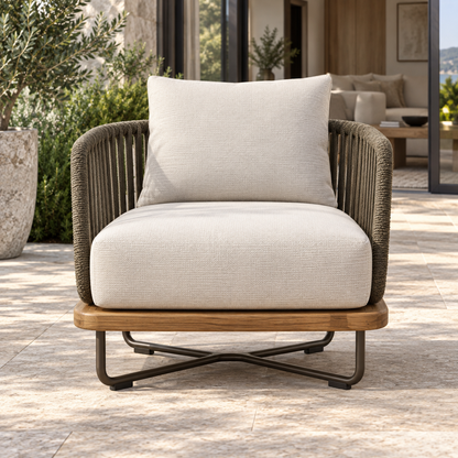 Lifestyle view: Portofino Lounge Chair in a furnished home terrace