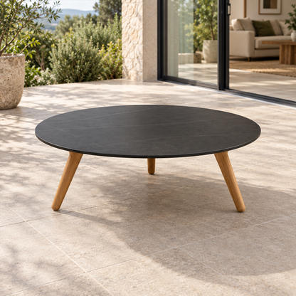 Lifestyle view: Marisol Coffee Table, 70 cm in a furnished setting
