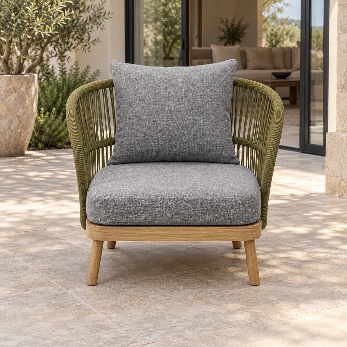 Lifestyle view: Menorca Lounge Chair in a furnished setting