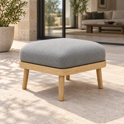 Lifestyle view: Menorca Ottoman in a furnished setting