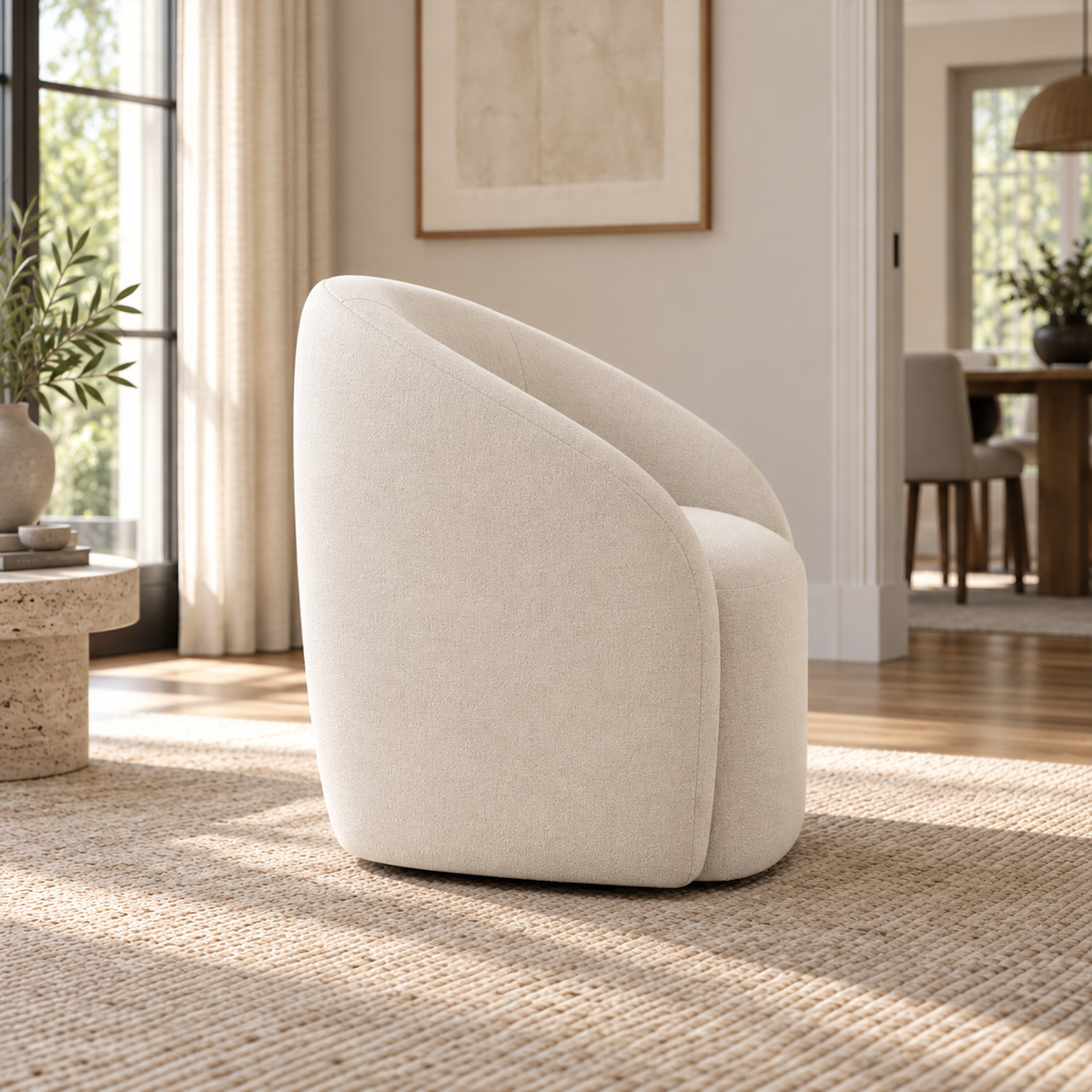 Lifestyle view: Napoli Chair, photographed in a furnished interior