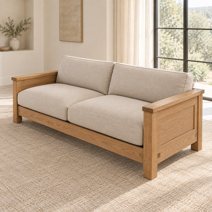 Lifestyle view: Ojai Sofa in a sunlit furnished interior