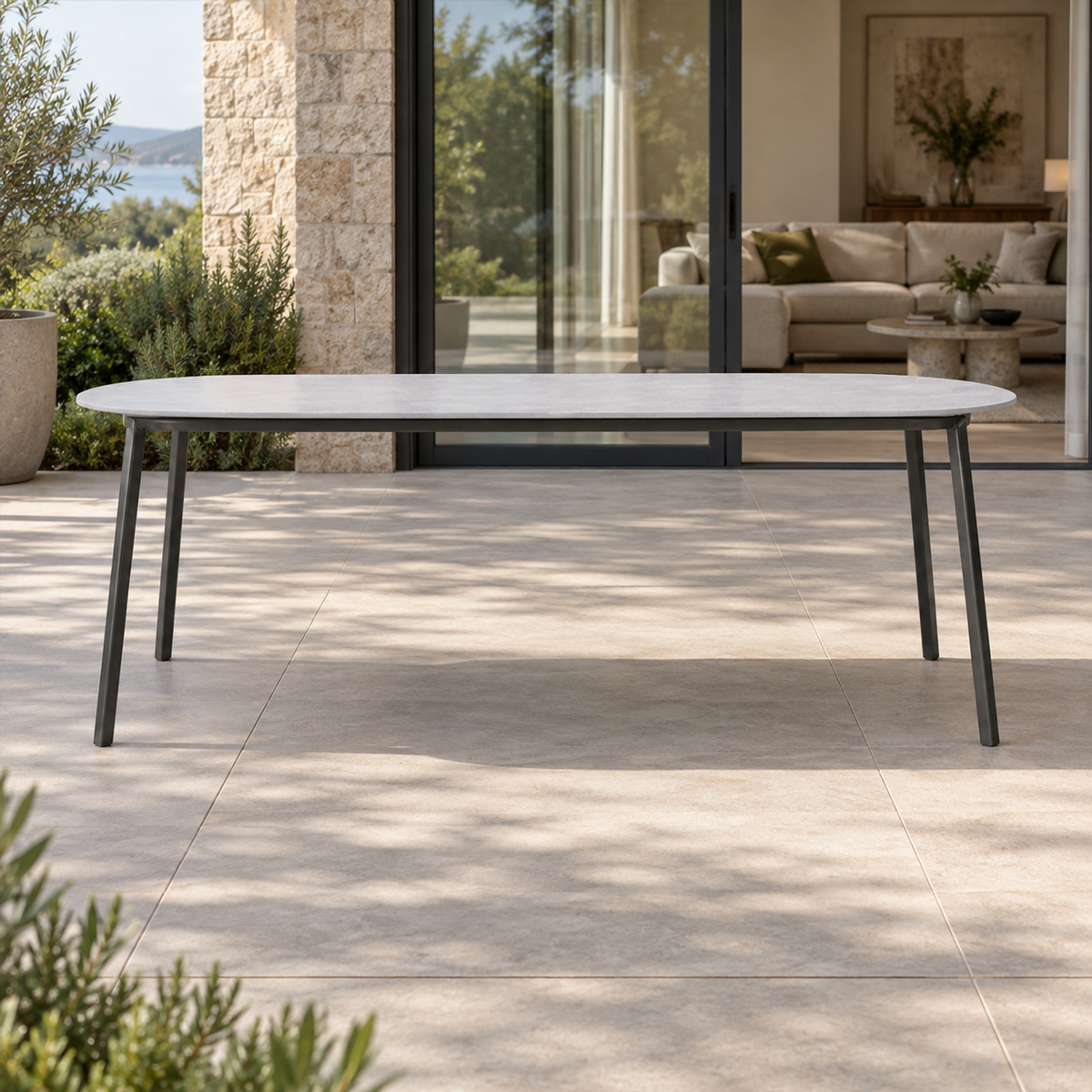 Lifestyle view: Otranto Dining Table in a furnished setting
