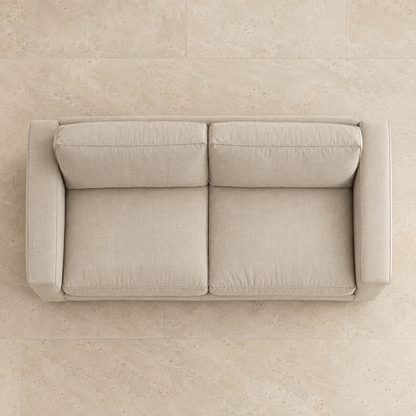 Presidio Loveseat — overhead view