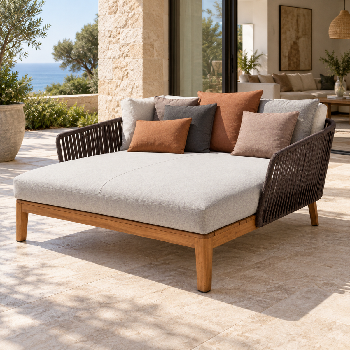 Lifestyle view: Puglia Daybed in a furnished setting