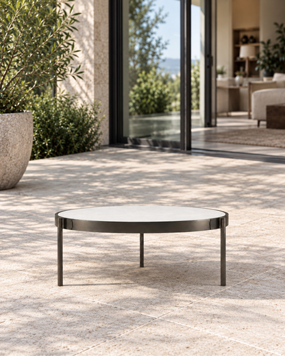 Amalfi Coffee Table, 80 cm in a styled setting