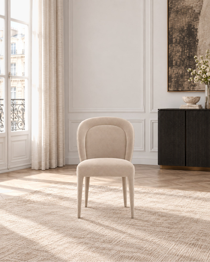 Blair Fabric Dining Side Chair in a styled setting