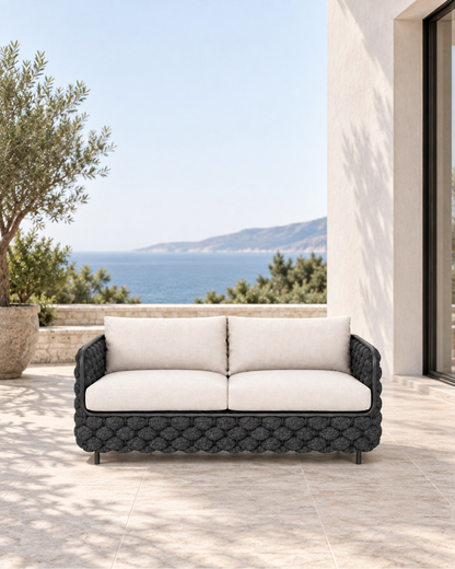 Bodrum Two-Seat Sofa in a styled setting