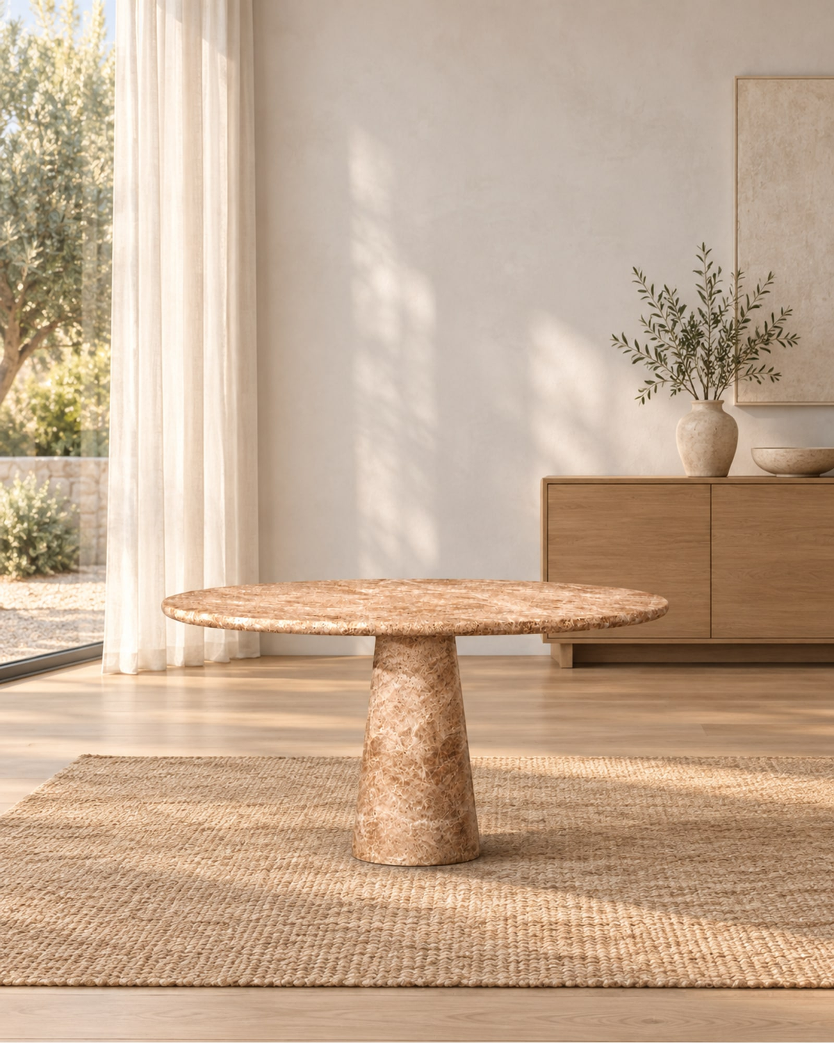 Cellini Round Dining Table in a styled setting