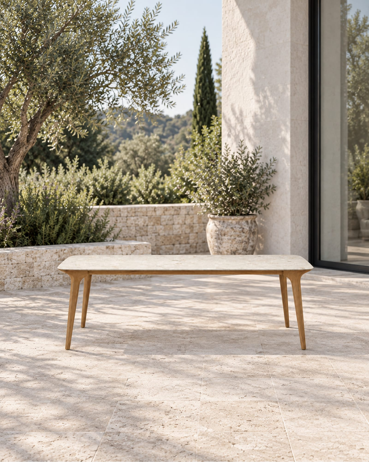 Comporta Dining Table in a styled setting