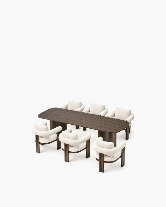 Ethereal Outdoor Dining Set in Aluminium