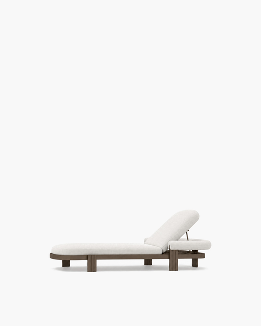 Ethereal Sun Lounger in Aluminium